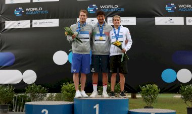Italiano e francesa vencem terceira etapa da Taça do Mundo de natação em águas abertas