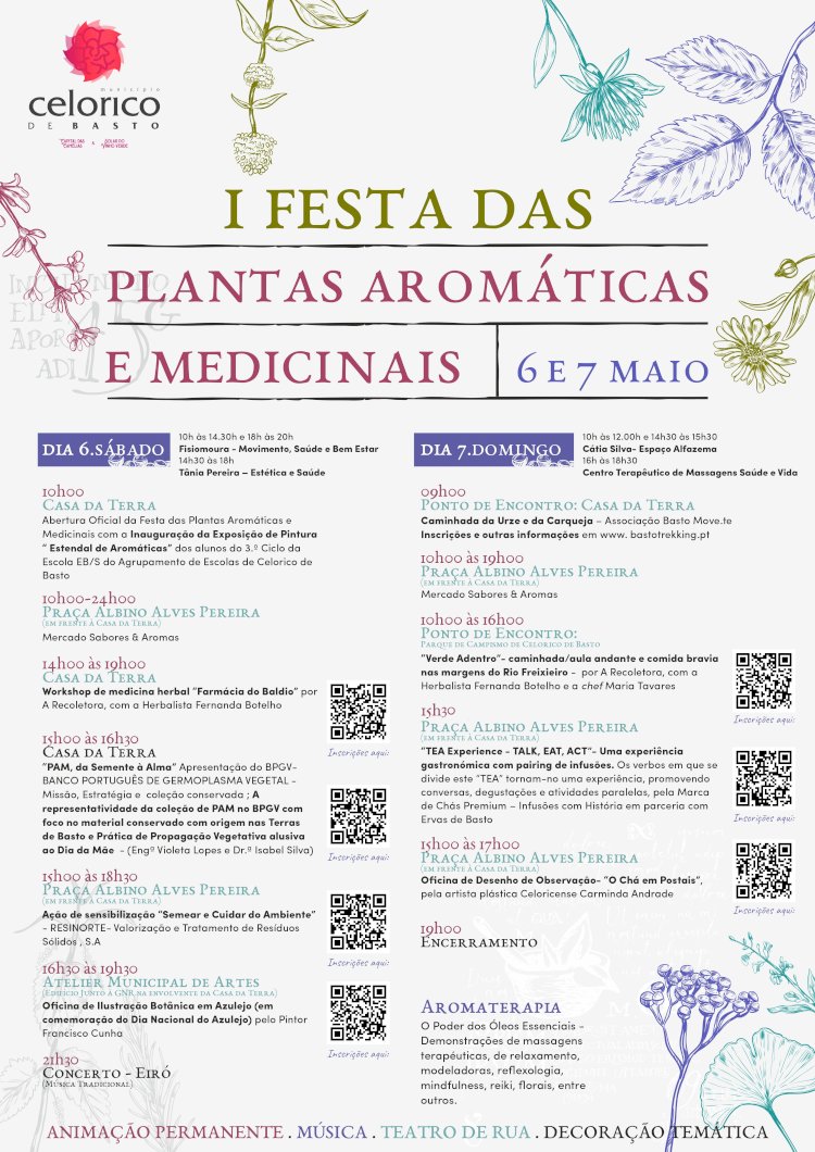 Celorico de Basto apresenta a 1ª Festa das Plantas Aromáticas e Medicinais