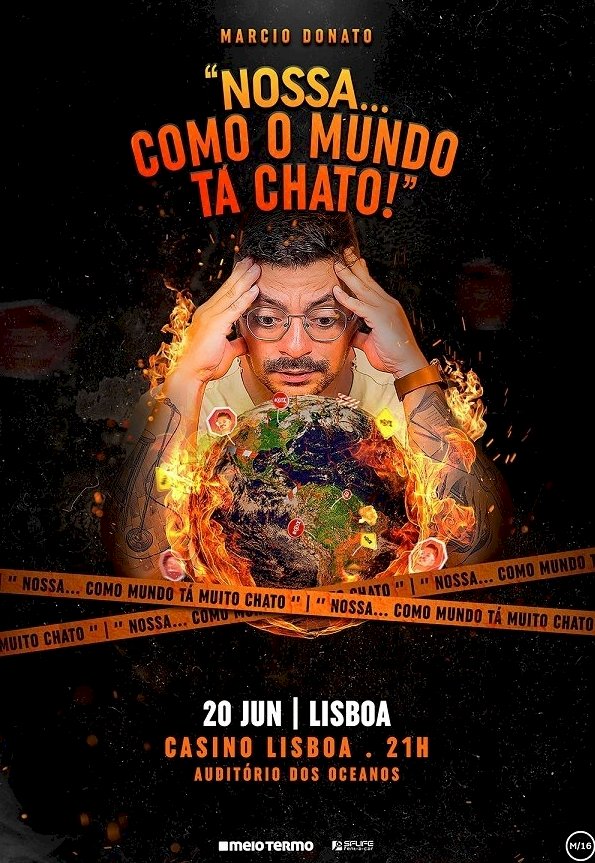 Márcio Donato apresenta no Casino Lisboa “Nossa Como o Mundo Tá Chato!”