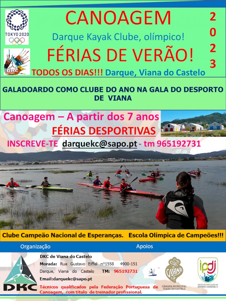 Férias Desportivas de Canoagem e Stand up padle canoe na DKC de Viana