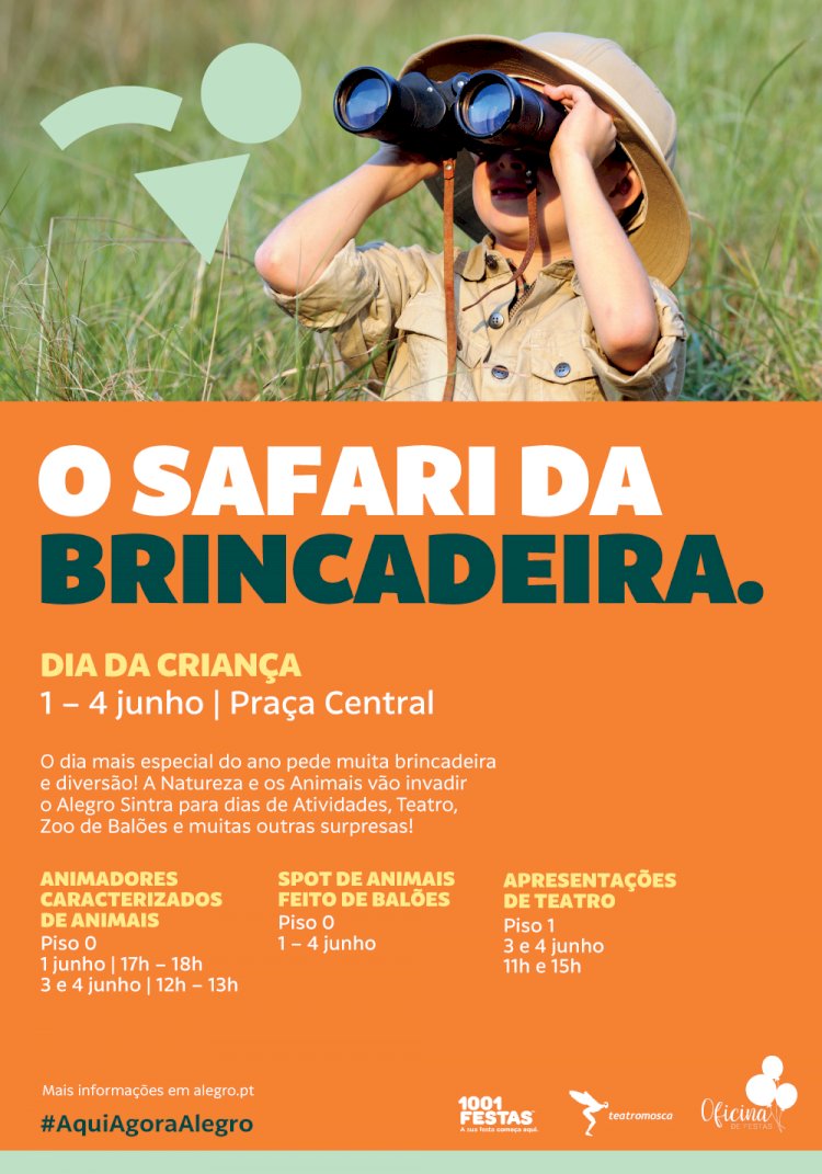 O Safari da Brincadeira está a chegar ao Alegro Sintra