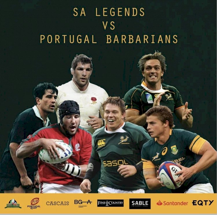 Portugal recebe lendas do Rugby da África do Sul no Jamor