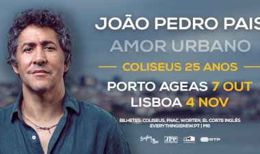 João Pedro Pais celebra 25 anos nos coliseus