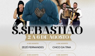 Festas Concelhias em Honra de S. Sebastião 2023 com animação para todas as idades