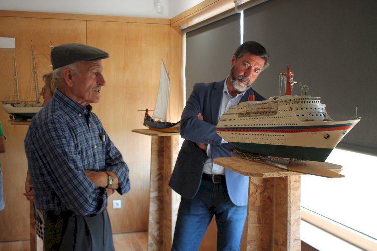 Inaugurada a exposição de miniaturas de barcos de Manuel Oliveira