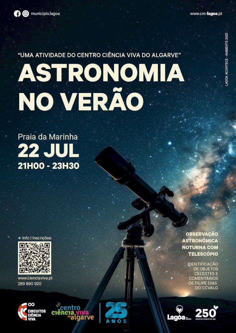 "Astronomia no Verão"  em Lagoa