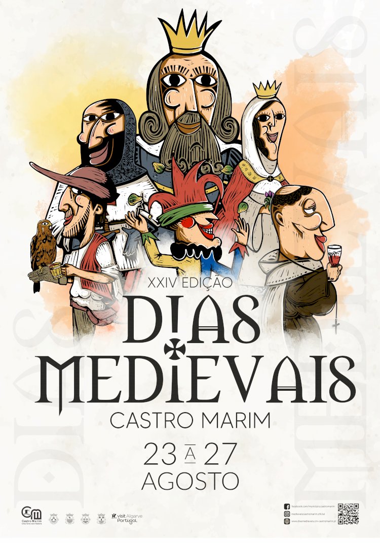 XXIV Dias Medievais em Castro Marim com ilustração de Elias Gato