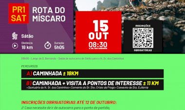 “Rota Do Míscaro” em Sátão no dia 15 de Outubro