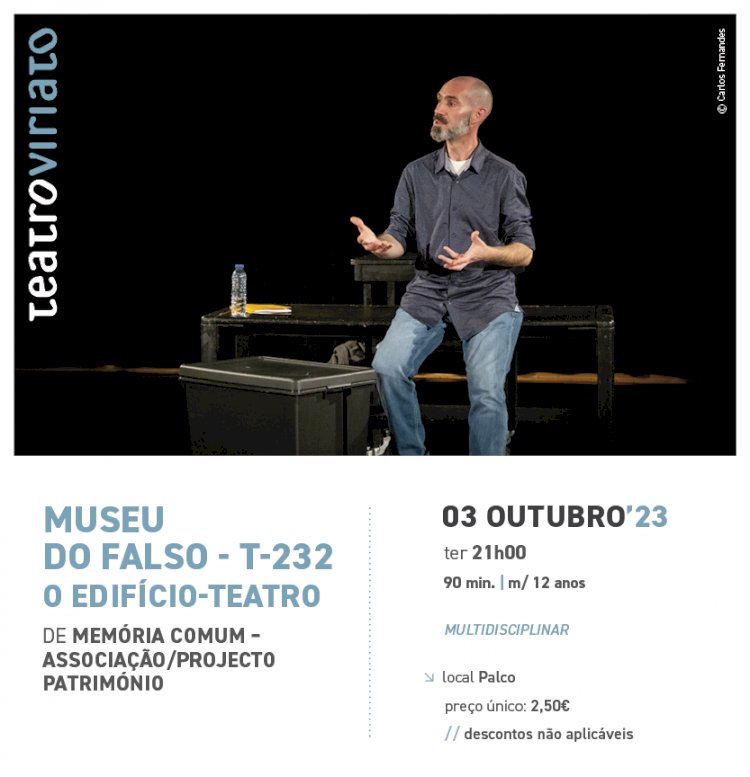 "Museu do Falso", "Espanto" e "Cucina Povera" no Teatro Viriato