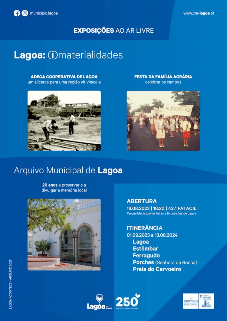 Arquivo Municipal de Lagoa: 20 anos a preservar e a divulgar a memória local - Exposições ao Ar livre
