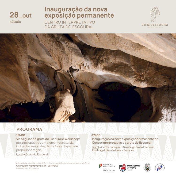 Nova Exposição do Centro interpretativo da Gruta do Escoural inaugurada a 28 de Outubro