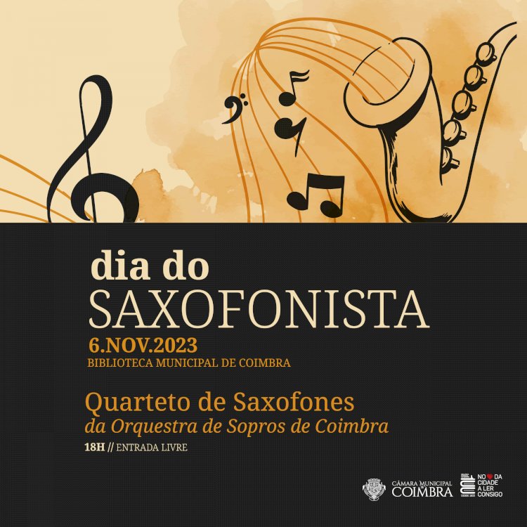 Dia do Saxofonista na Biblioteca Municipal de Coimbra