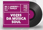 Exposição de capas de discos de vinil de Música Soul