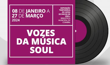 Exposição de capas de discos de vinil de Música Soul