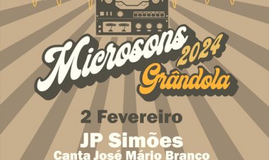 O Festival Microsons está a chegar a Grândola com  JP Simões e Pedro e os Lobos