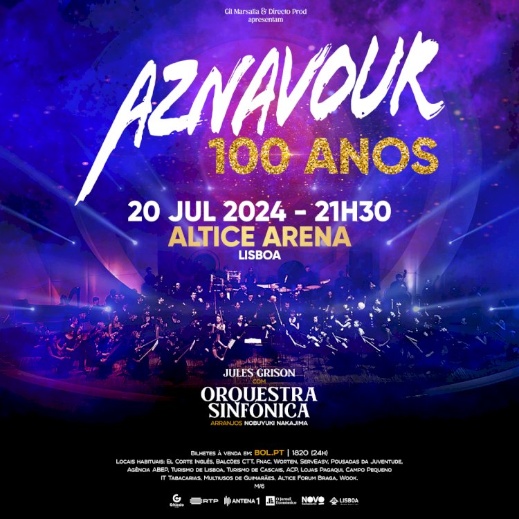 100 Anos de Charles Aznavour celebrados em concerto na Altice Arena