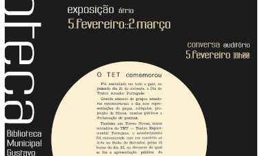 Exposição «TET - Teatro Experimental Torrejano» na BMGPL