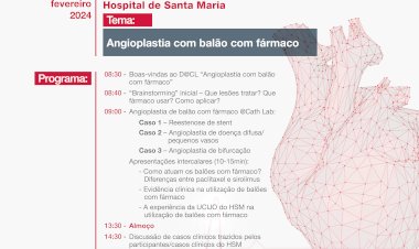 Cardiologistas reúnem-se para debater conhecimentos sobre angioplastia com balão com fármaco