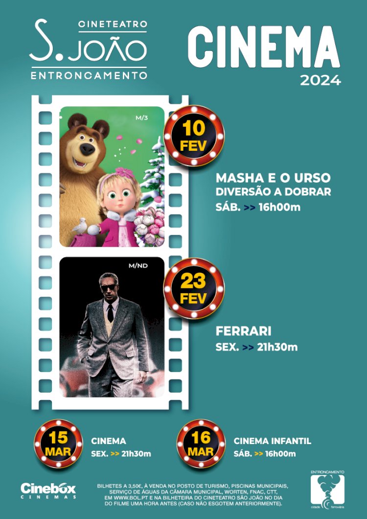 Entroncamento | Cinema em Fevereiro no Cineteatro São João