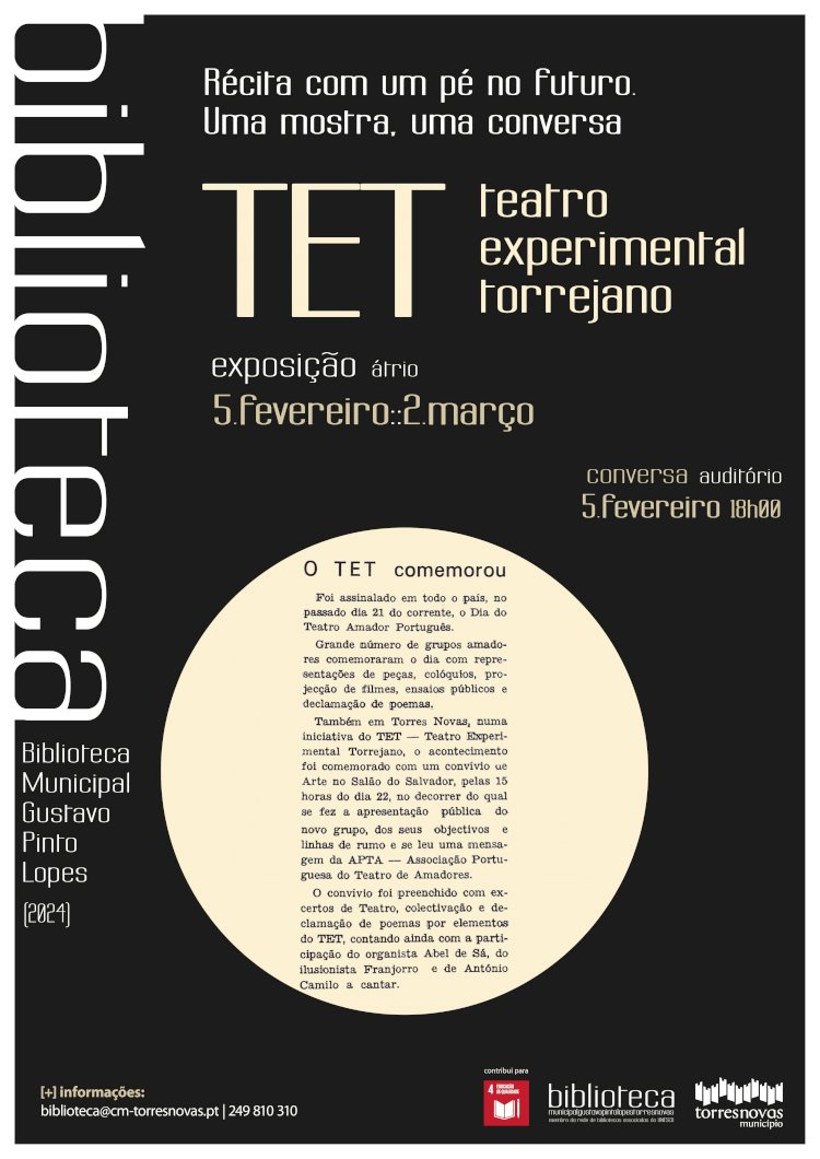 Exposição «TET - Teatro Experimental Torrejano» na BMGPL