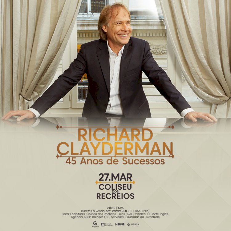Richard Clayderman actua no Coliseu dos Recreios para comemorar 45 anos de grandes sucessos