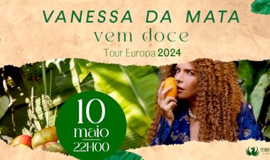 Vanessa da Mata “Vem Doce”, no Salão Caffé do Casino Figueira