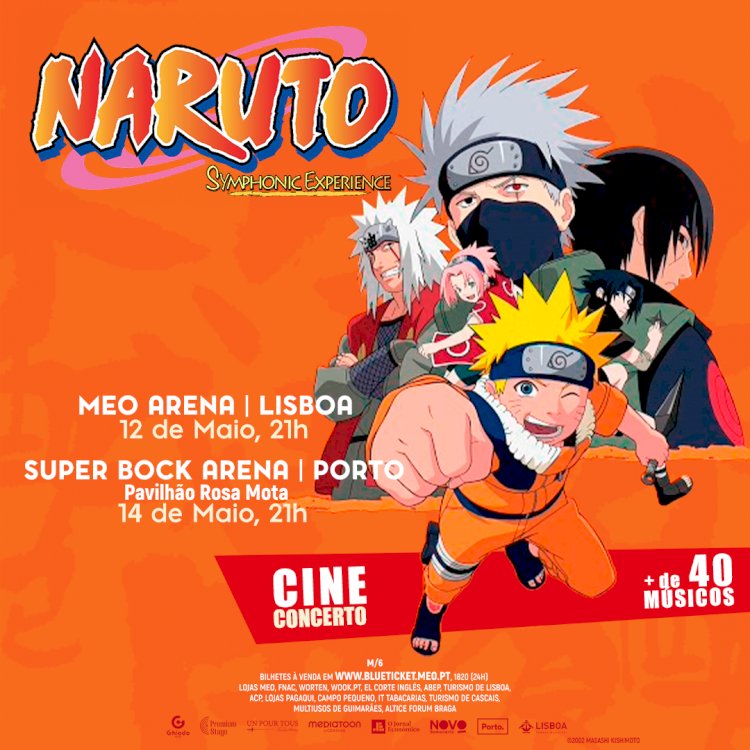 Naruto em concerto cinematográfico sinfónico em Lisboa e no Porto