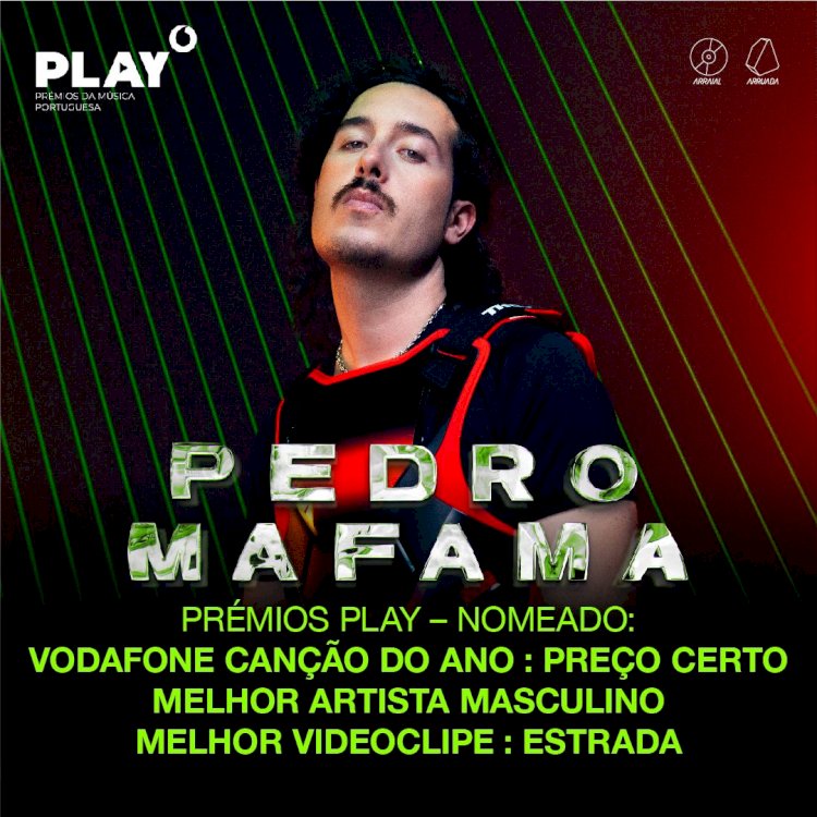 Pedro Mafama nomeado para três Prémios Play-Prémios da Música Portuguesa