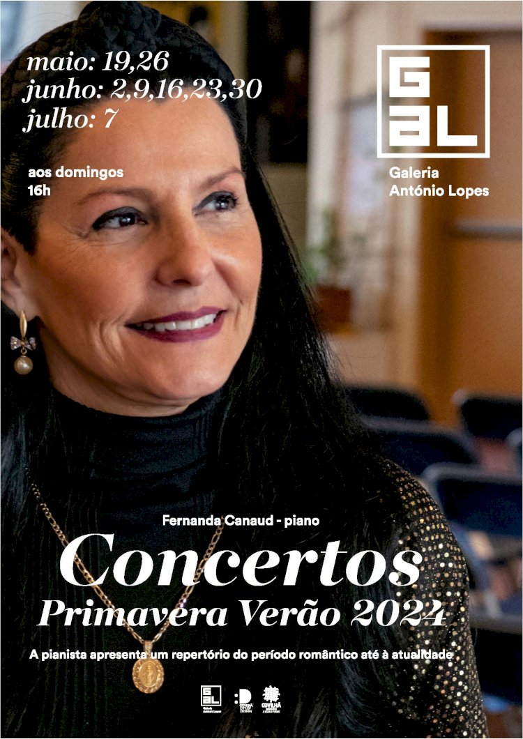 Concertos de Primavera Verão 2024 | Fernanda Canaud ao piano na Galeria António Lopes
