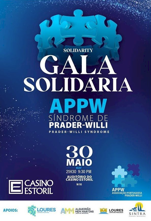 Casino Estoril acolhe Gala Solidária APPW a 30 de Maio