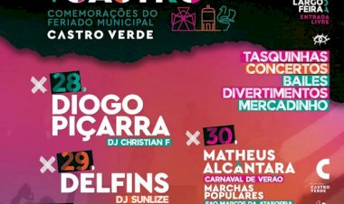 Comemorações do Feriado Municipal | Diogo Piçarra e Delfins nas Festas de Castro 2024!