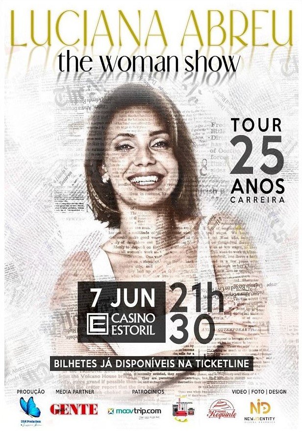 Luciana Abreu celebra 25 anos de carreira com “The Woman Show” no Casino Estoril