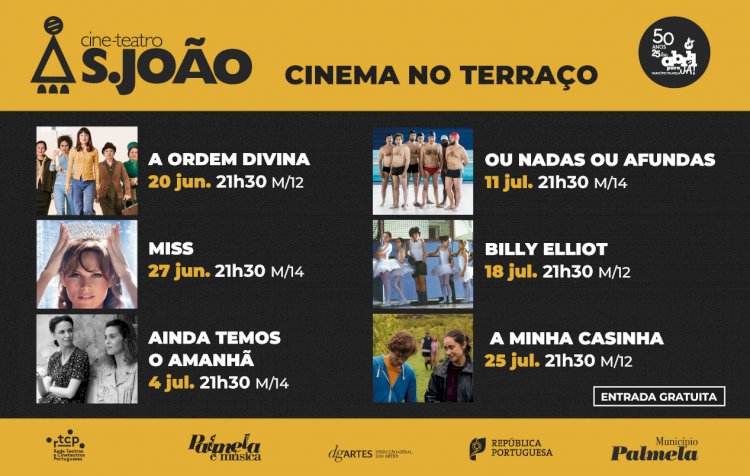 Em Junho e Julho há “Cinema no Terraço” do Cine-Teatro S. João!