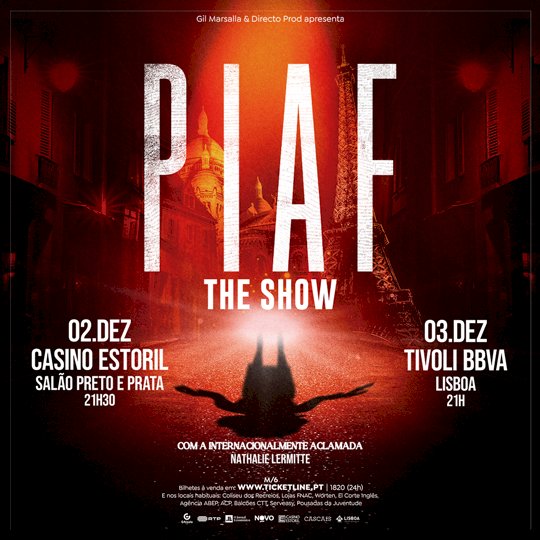 “Piaf! The Show": espectáculo francês apresenta-se em Dezembro no Estoril e Lisboa