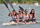 Maria Enes conquistou o 7.º lugar no Europeu de Velocidade na tripulação de K4 júnior
