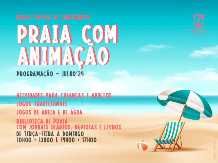 Programa «Praia com Animação», em Constância, até 14 de Setembro