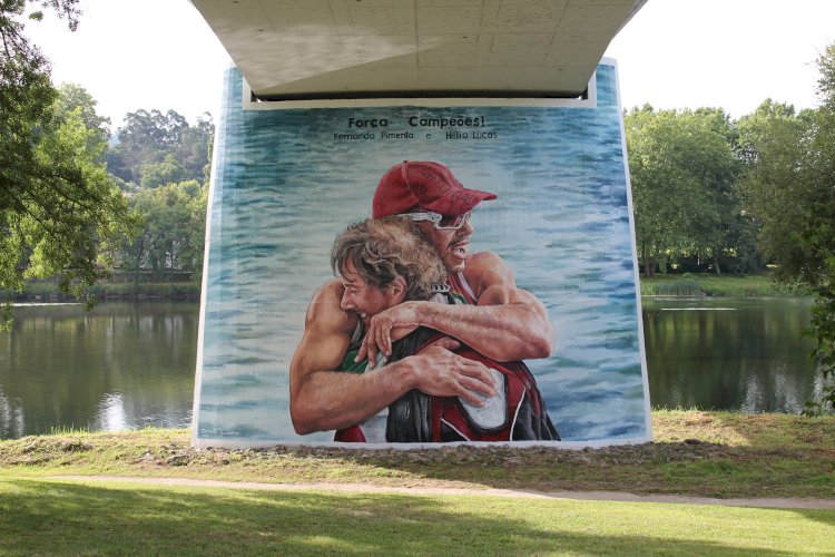 Município de Ponte de Lima promove mural de Arte Urbana em homenagem a Fernando Pimenta e Hélio Lucas