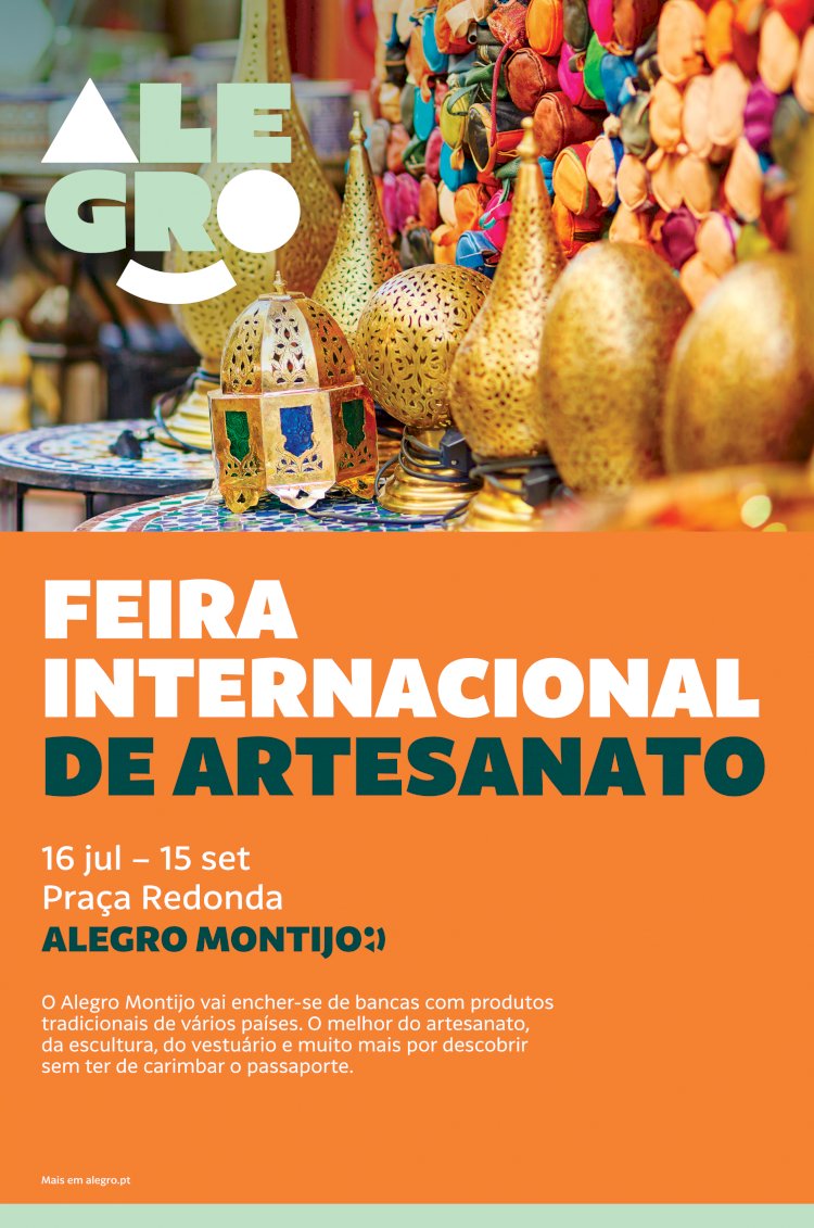 O Mercado Internacional de Artesanato regressa ao Montijo