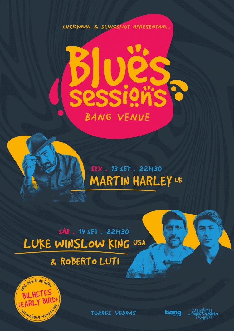 Martin Harley e Luke Winslow King atuam a 13 e 14 de Setembro no Bang Venue