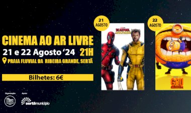 Agosto com cinema ao ar livre na Praia Fluvial da Sertã