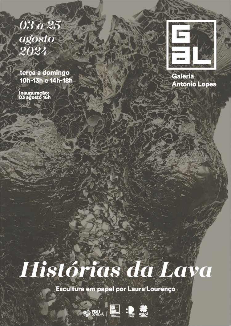 Histórias da Lava Escultura em Papel na Galeria António Lopes