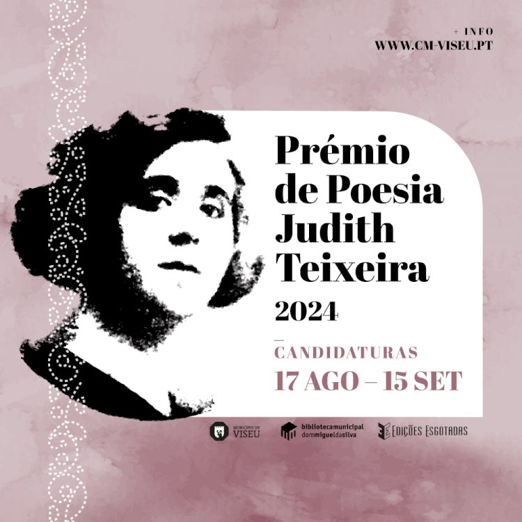 Candidaturas ao Prémio de Poesia Judith Teixeira 2024 arrancam em agosto