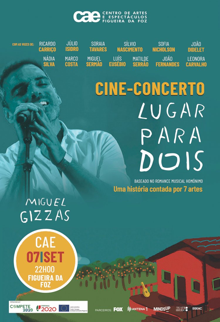 Cine-Concerto "Lugar Para Dois", de Miguel Gizzas - Centro de Artes e Espectáculos, 7 de Setembro, 22h00