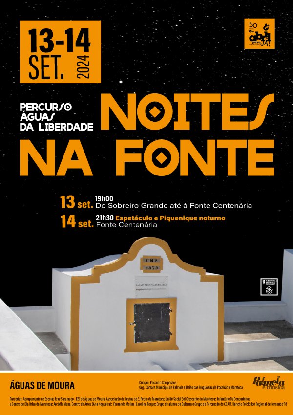 Participe nas “Noites na Fonte” e conheça o trabalho artístico da comunidade local