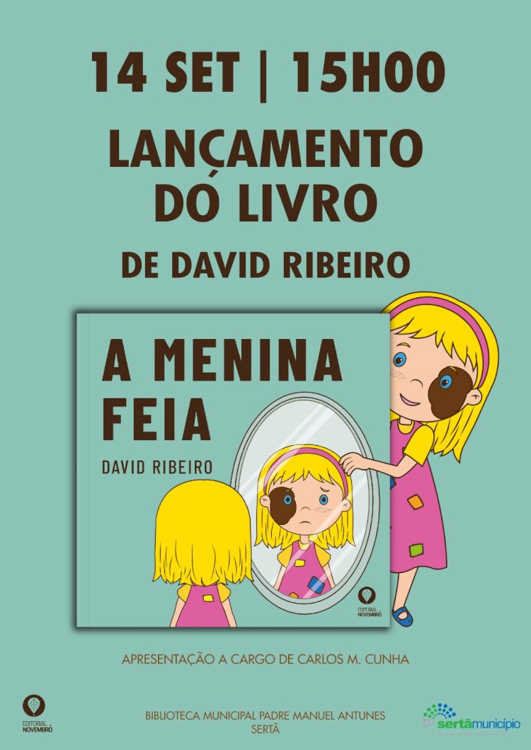 "A Menina Feia" é apresentada na Biblioteca Municipal da Sertã a 14 de Setembro