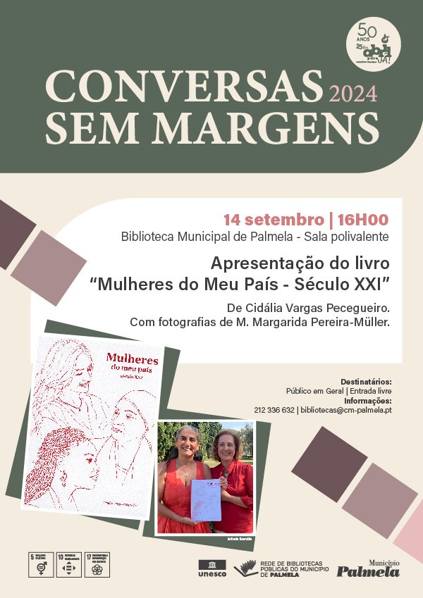 “Conversas Sem Margens” – Livro “Mulheres do Meu País” apresentado em Palmela