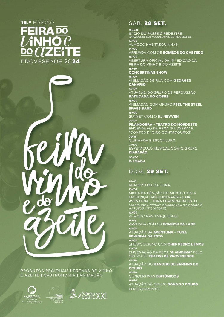 Provesende recebe a 15.ª edição da Feira do Vinho e do Azeite