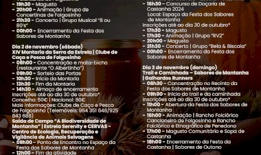 Festa dos Sabores de Montanha 2024 | Programa Completo