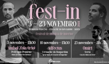 VII Fest-In traz Anibal Zola, Adfectus e Omiri à Sertã em Novembro