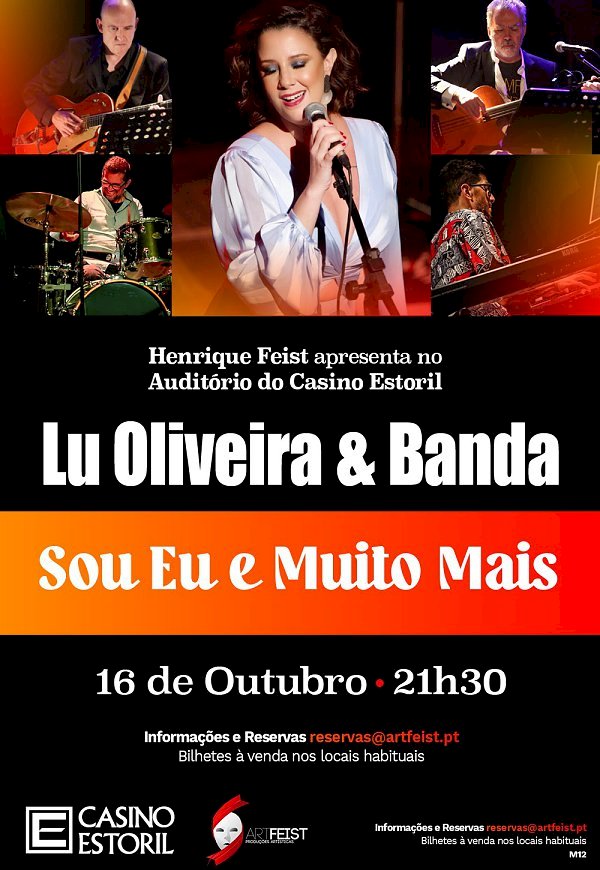 Lu Oliveira & Banda apresenta “Sou Eu e Muito Mais” no Casino Estoril